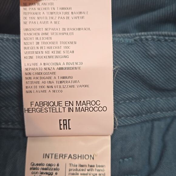 Interfashion Spa High Everyday Couture Pants Blue Size 4 - Picture 8 of 9